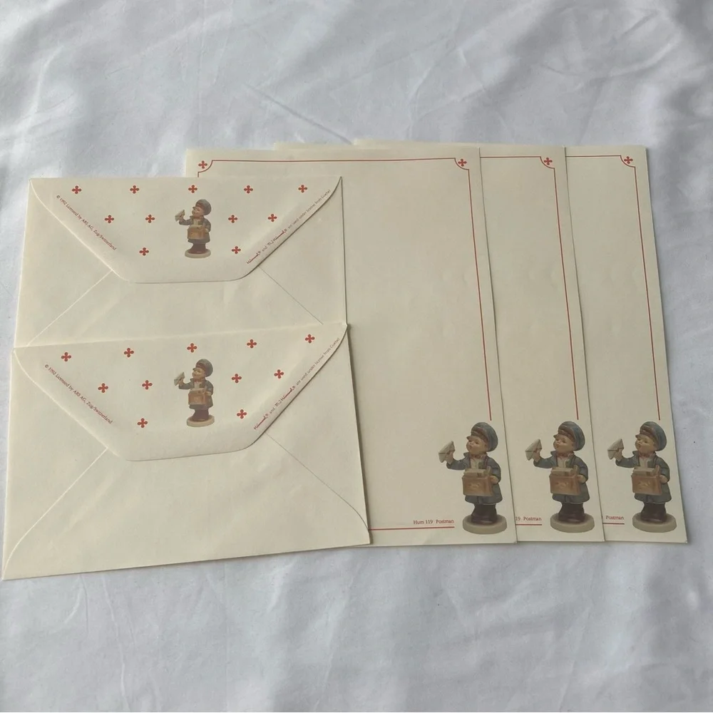 Vintage Stationery Paper Envelope Ephemera MJ Hummel Lot Junk Journal Scrapbook